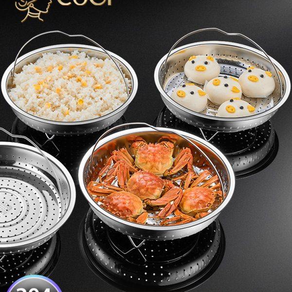 多功能304不锈钢蒸格蒸笼蒸架蒸屉带提手沥水篮洗菜篮分离隔水,厨房/烹饪用具,蒸格/蒸片/蒸架,淘宝优惠券,粉丝福利购,淘宝优惠卷