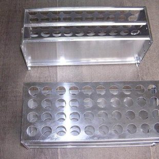 24孔铝制试管架 孔径27mm 可放试管直径25mm 铝试管架 实验仪器