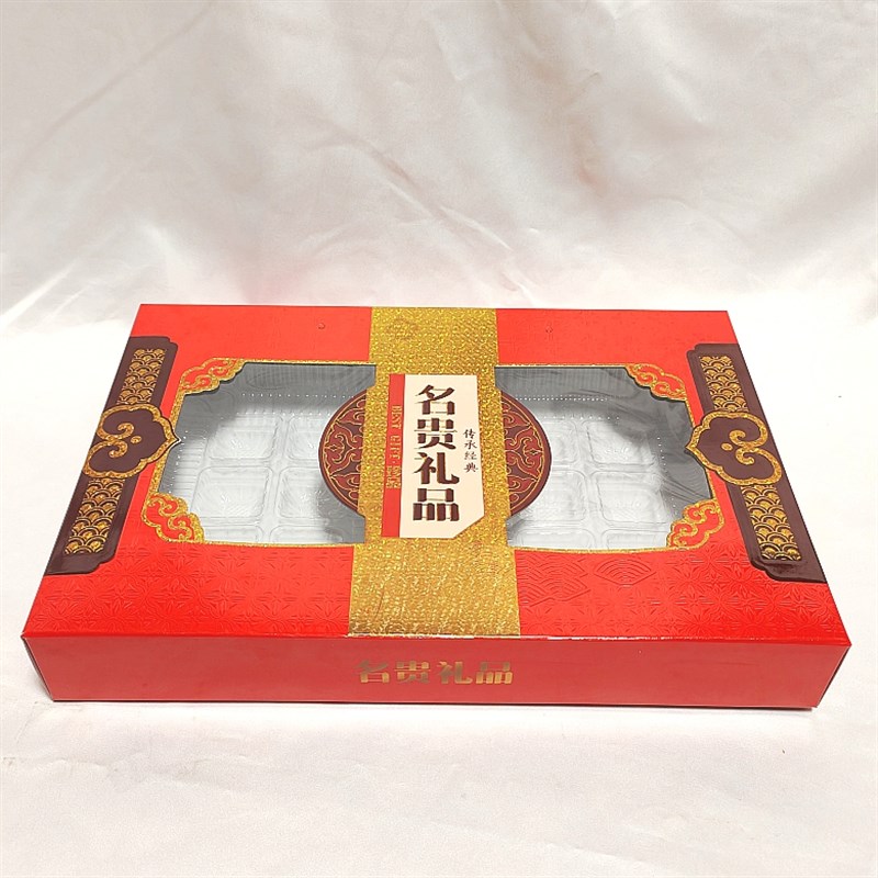 可搭配手提绳免折叠名贵礼品包装礼盒二合K一双格腊肠海味通用包