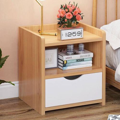 PULATA床头柜北欧简约多功能单抽屉斗柜卧室储物边桌小柜子191013