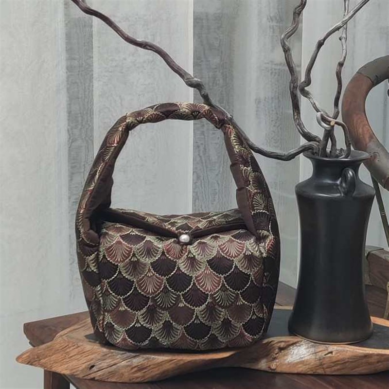 织锦茶事包茶壶手提旅行便携茶D具收纳包加厚加棉带隔层布袋