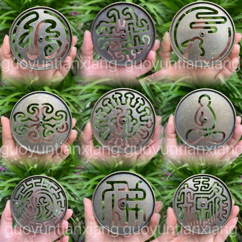 9cm香a用品打香香青香粉道用具印拓丝滑香篆香篆工具大全模具铜