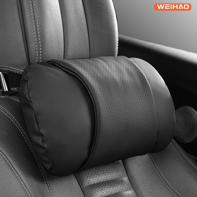 汽车头枕亲肤皮迈巴m赫t车用护颈枕车内车上座椅车载颈椎头枕腰靠