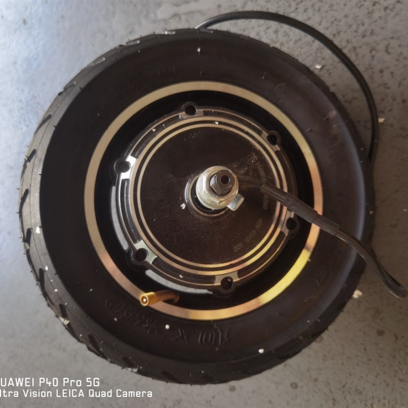 10寸电动滑板无刷轮毂鼓煞电机含轮C胎迷你电动车电机350w500w