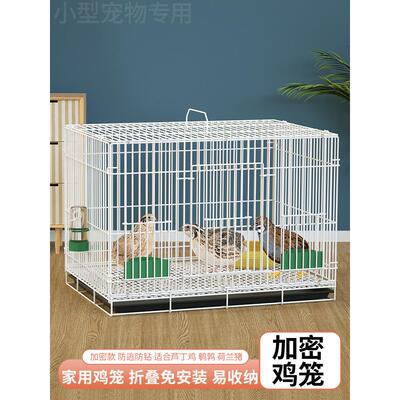 芦丁鸡笼子鹌鹑笼小鸡鸭笼加密加固观赏笼鸡苗雏鸡笼繁殖养殖鸟笼