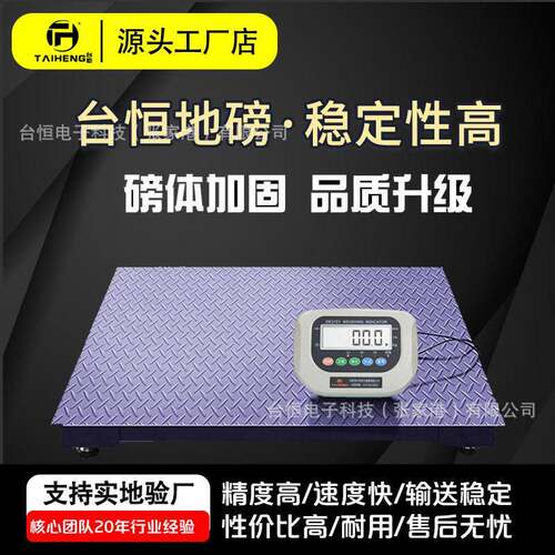 厂家直销台恒电子小地磅3t1吨2吨3吨4吨5吨地秤电子地磅1-5t