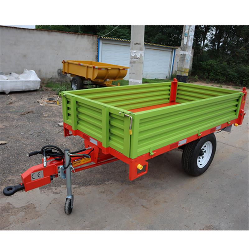 1.5吨农用拖车自卸拖车欧式农用拖车拖拉机挂车翻斗挂车