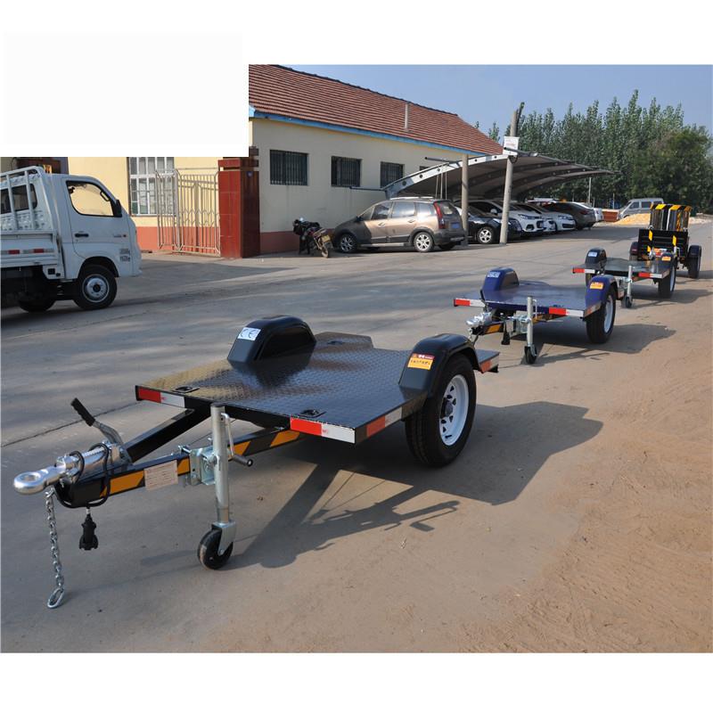 0.5吨汽车平板式小拖车运输型拖车可移动式罐挂车球形罐拖车
