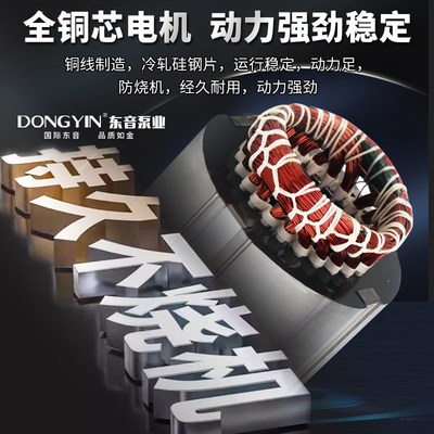 东音215m深井泵100QJ高扬程深井潜水泵家用井水抽水机220v灌溉