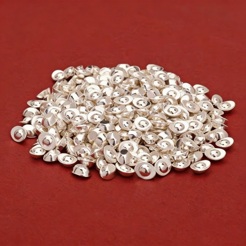 合金实心迷你小银元宝摆件客厅桌面柜台聚宝盆装饰品创意装饰礼品