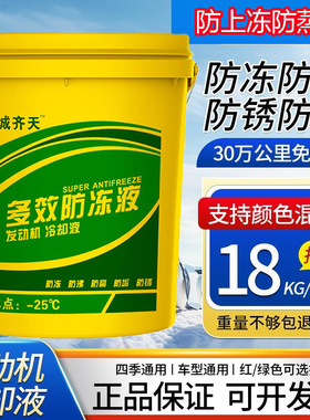 长城齐天货车防冻液9kg/18kg柴油车专用-45℃长效冷却液四季通用