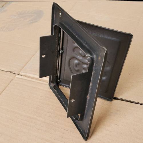 农村柴火灶门挡板带开关挡风门家用挡火门加厚柴炕门防火灶台配件