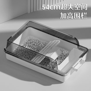 猫砂盆超大号半封闭式防外溅猫厕所加高开放式幼猫猫屎盆子猫沙盆