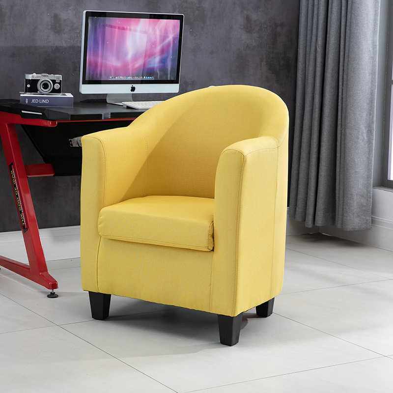 皮质高背单人网吧咖啡厅电竞电脑沙发家用布艺休闲卡座游戏沙发椅