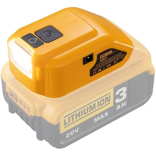 适用德伟14.4-18v锂电USB+tyc带DC口输出DCB090LED充电工具灯