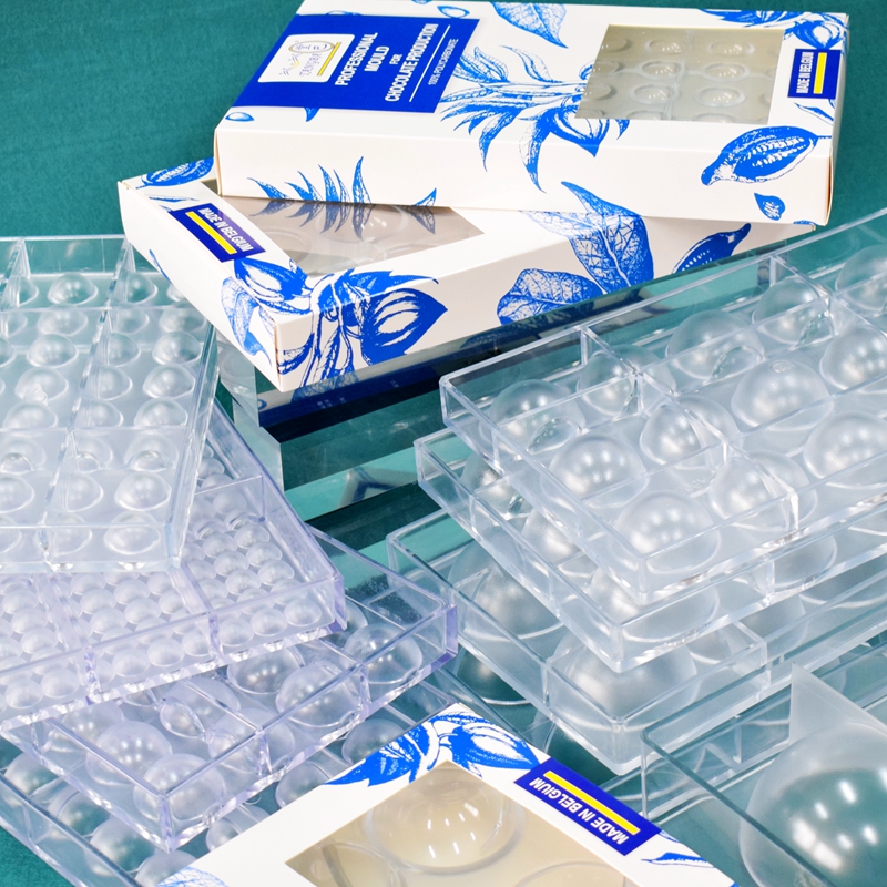 tangba堂巴 星空半圆形巧克力模具 PC材料 半球形糖果模 加宽加厚