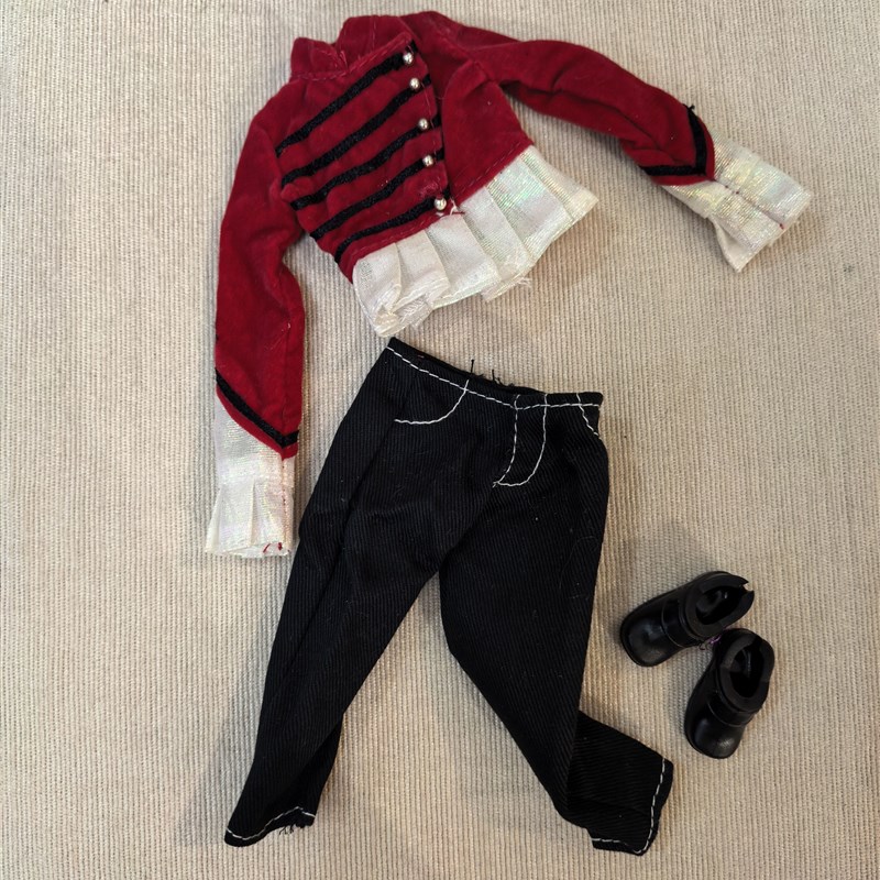 6分30厘米换装洋娃娃玩具衣服休闲衣套装外套多件套装小女孩礼物N