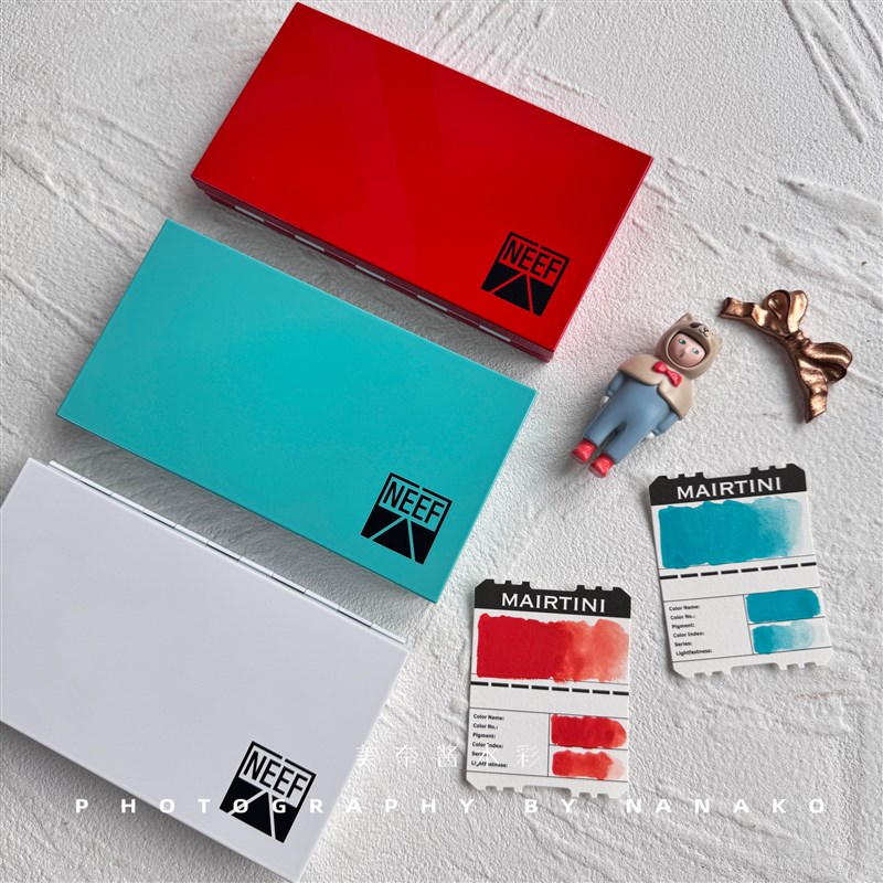 Neef高品质水彩颜料分装收纳盒水彩盒