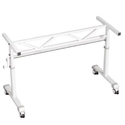 手摇式升降桌腿支架可移动带滑轮办公台面承重脚架书桌架子可调节