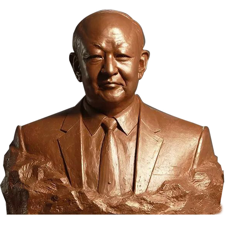 玻璃钢仿铜雕像人物雕塑头像真人老人校园历史名人革Z命肖像定制