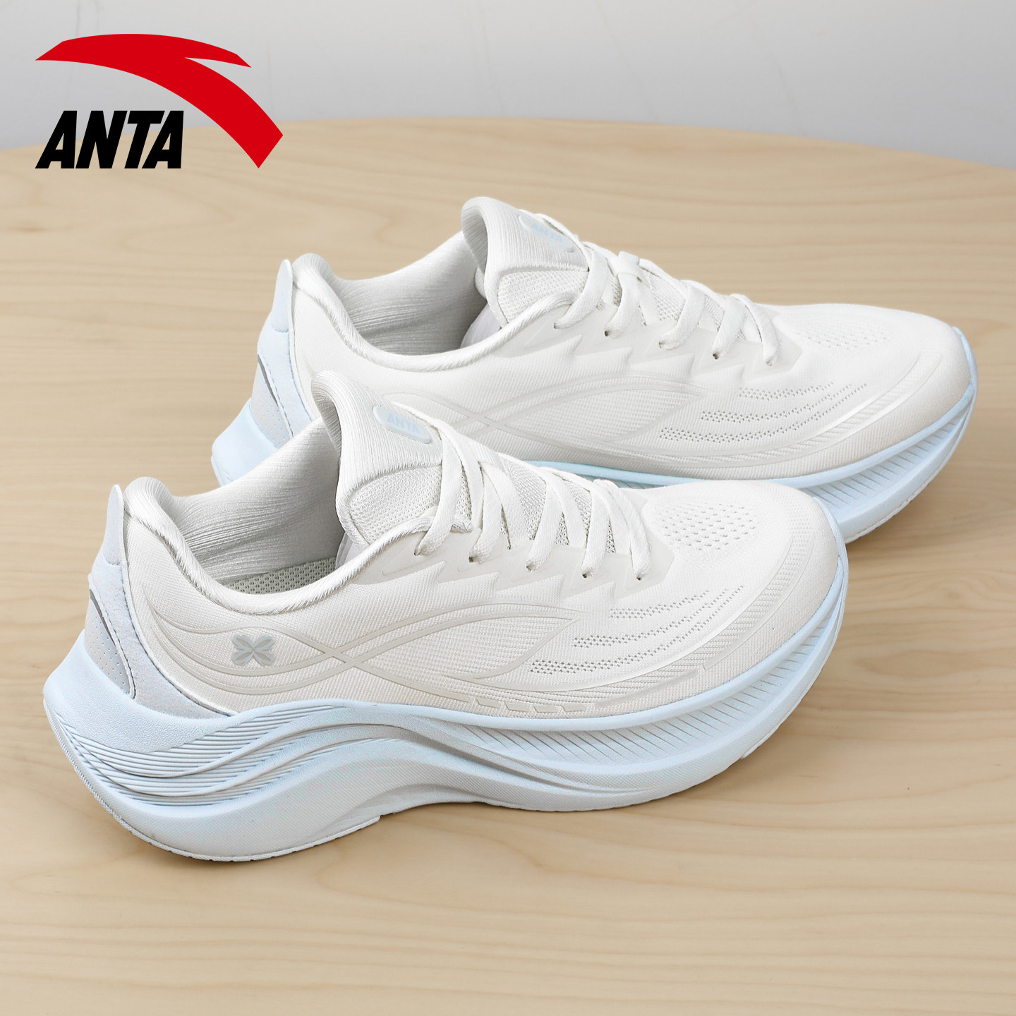 安踏叶子6官方正品新款跑步鞋厚底休闲鞋夏季透气跑鞋女士运动鞋