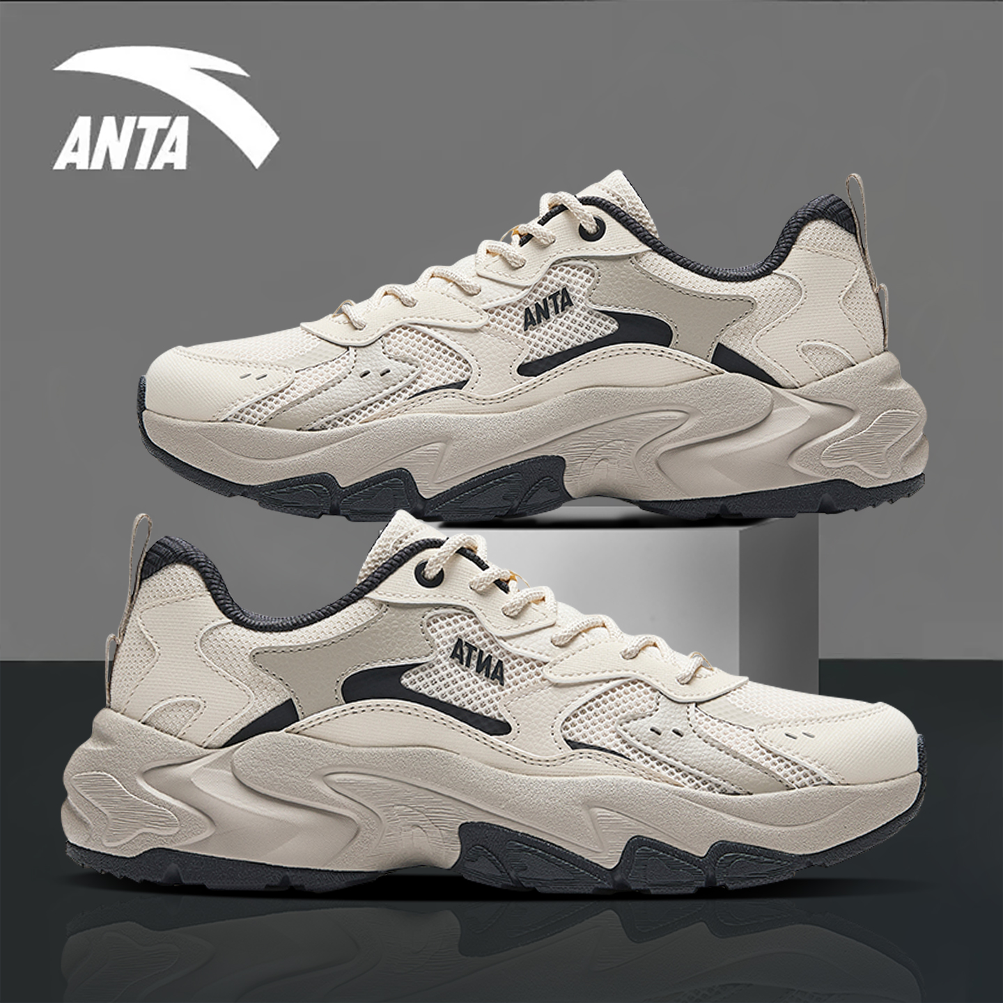 安踏运动休闲鞋舒适百搭官方正品