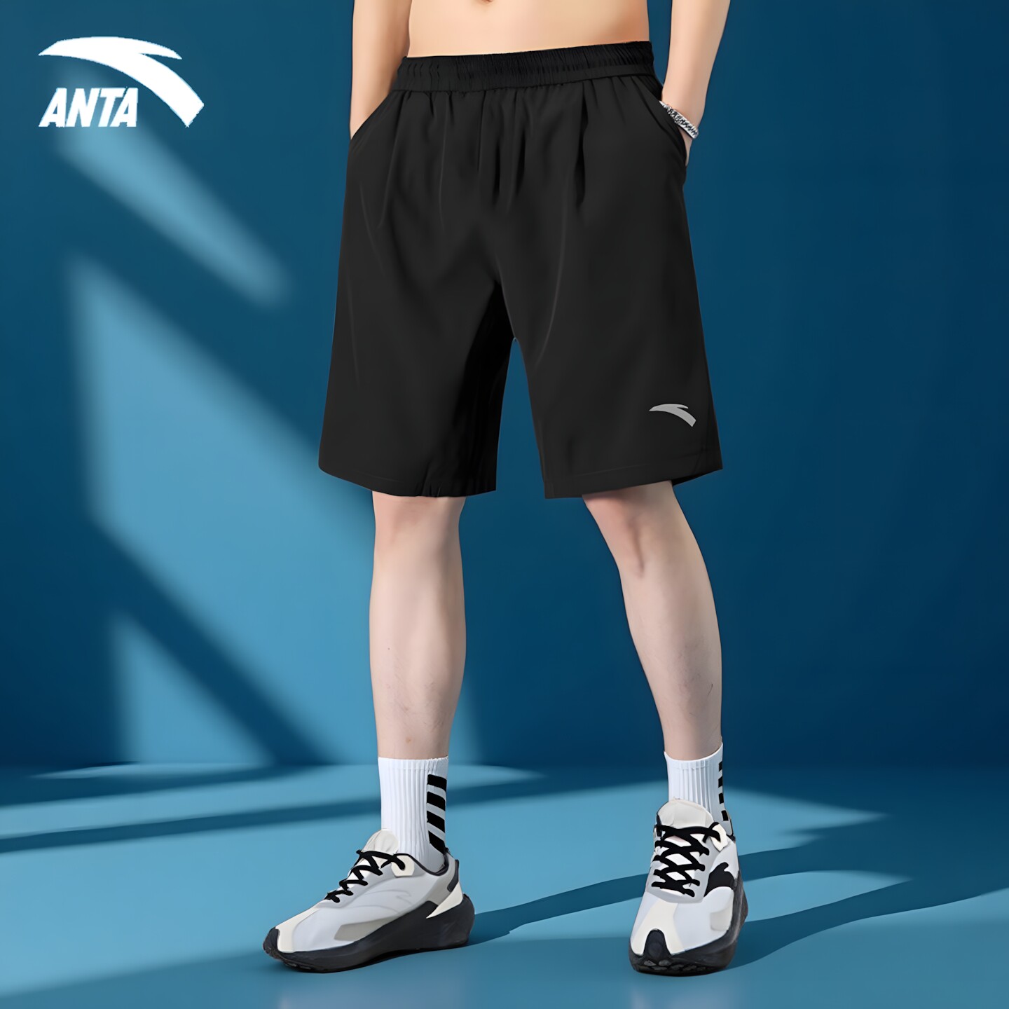 安踏短裤男冰丝速干2026夏季新款外穿裤衩宽松透气跑步运动五分裤