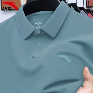 安踏短袖polo衫男款冰丝速干t恤2026新款夏季透气商务高品质上衣