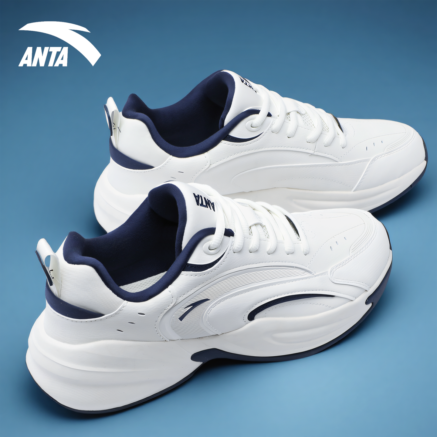 安踏男鞋青少年休闲鞋2025新款秋冬季跑步鞋厚底增高鞋男士运动鞋