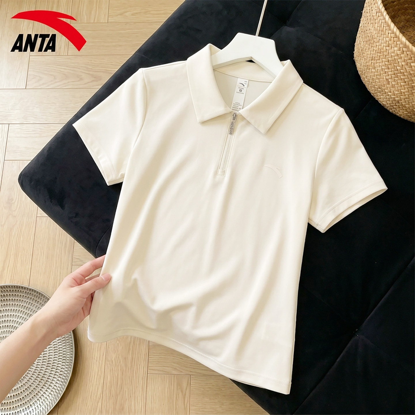 安踏POLO短袖衫女款t恤官方正品