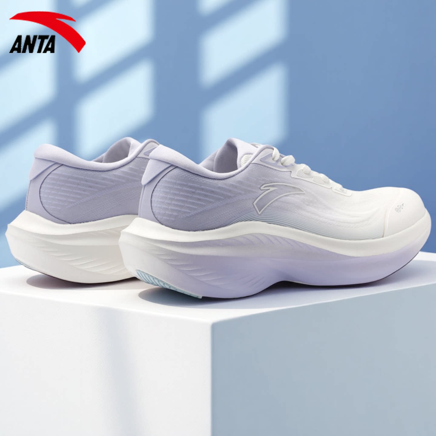 安踏叶子7新款跑步鞋官方正品鞋子女鞋跳绳羽毛球鞋女厚底运动鞋