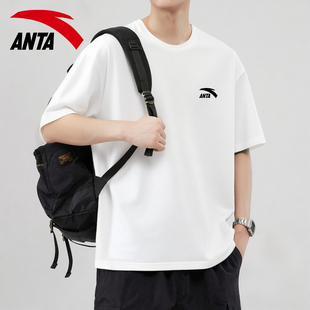 安踏运动短袖t恤2026新款男士健身房训练服青少年休闲风跑步上衣