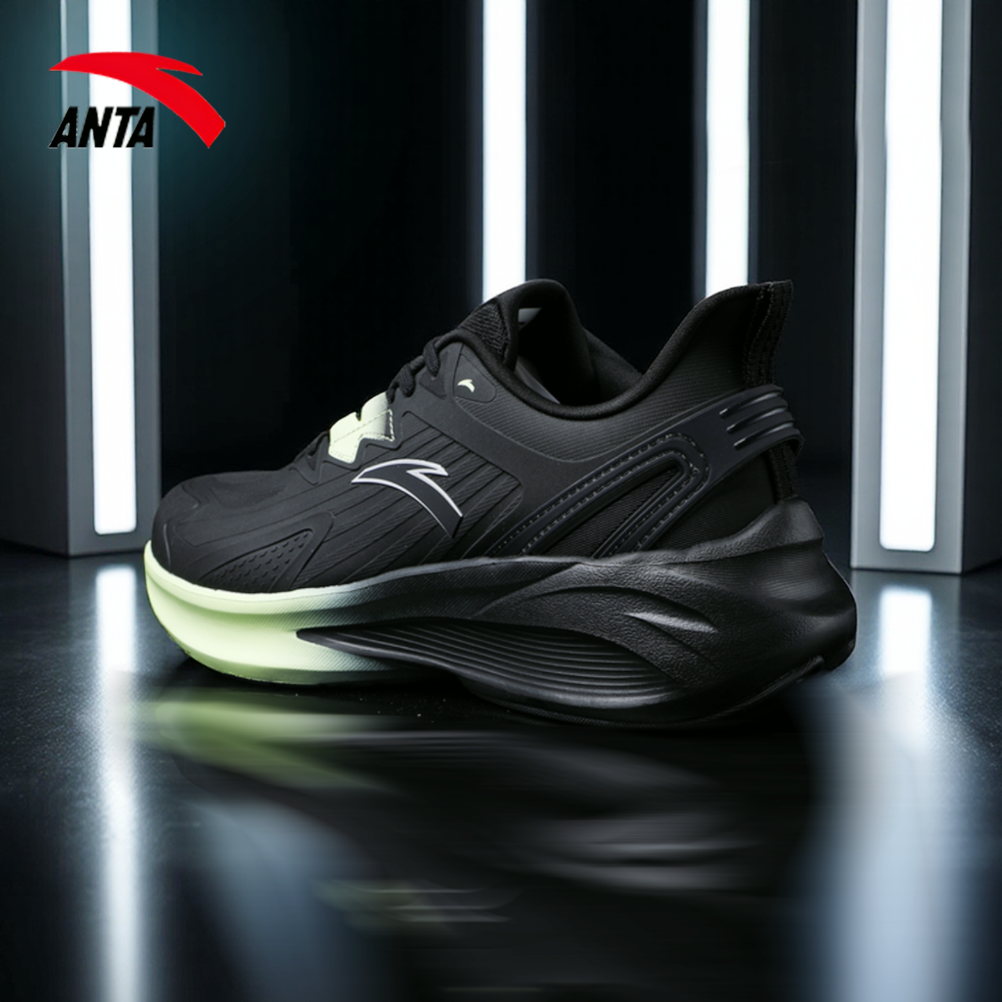 安踏男士运动鞋软底轻便减震跑鞋