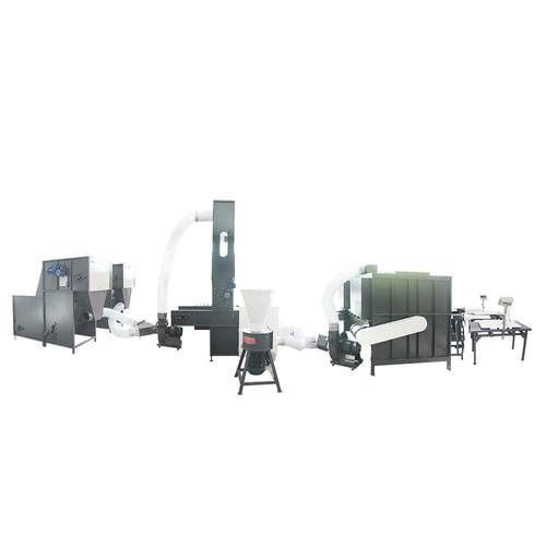 自动上料机纤维开松机碎海绵粒纤维棉混合填充机懒人沙发充装机