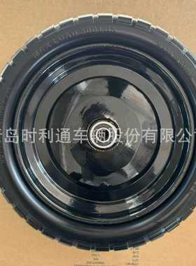 13inch PU发泡轮，实心聚氨酯轮胎防穿刺，用于手推车，货仓车
