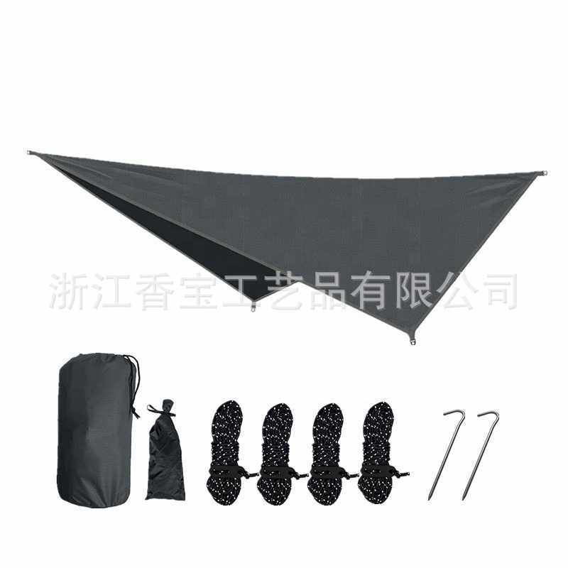 外贸出口现货 户外野营吊床天幕 防水防晒帐篷 四角菱形天幕