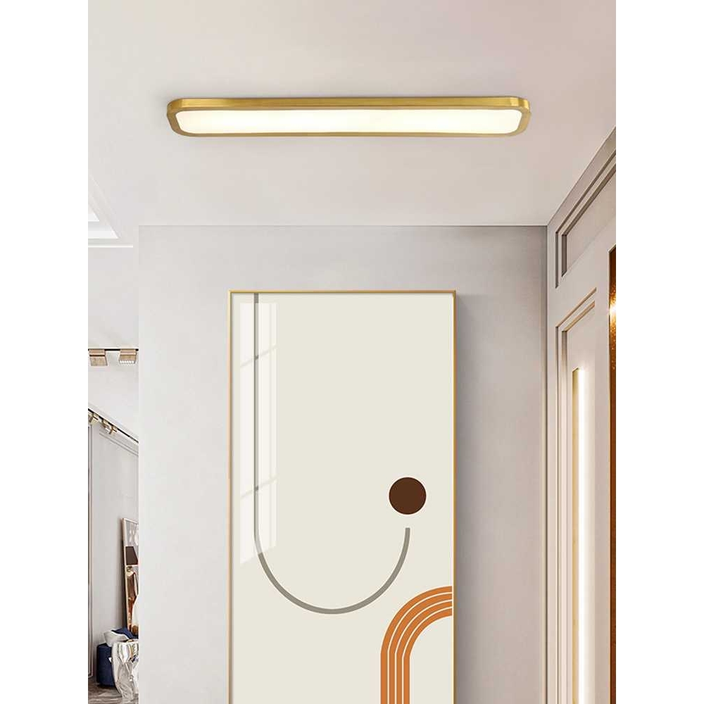 长条吸顶灯超薄led长方形吸顶灯贴墙走廊过道灯轻奢衣帽间阳台灯