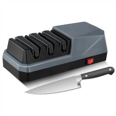 热卖爆款 专业电动磨刀器 高品质耐磨金刚砂轮三步电动磨刀器