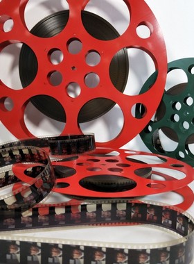 怀旧老电影婚庆店面壁挂道具35毫米16mm70mm电影胶片片夹创意摆件