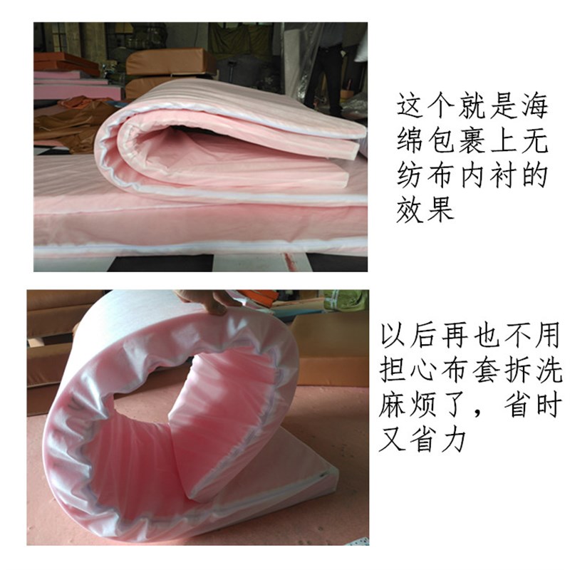 高密度海绵飘窗垫定做高密度实木布艺沙发床垫榻榻米布套无纺内衬