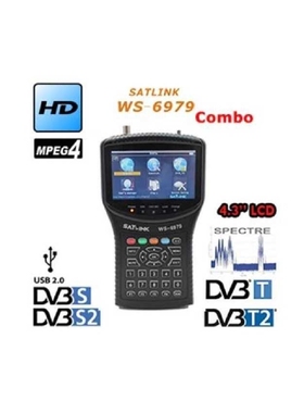 SATLINK WS-6979 DVB-S2 DVB-T2高清数字寻星仪 DigitalHD Finder