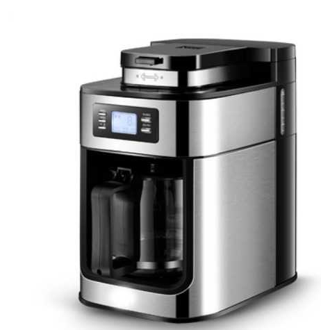 咖啡机研磨一体机磨豆现磨全自动速溶煮咖啡壶办公室商用家用小型