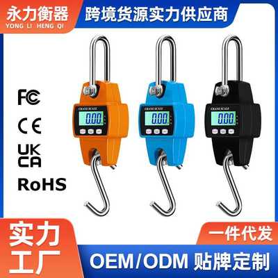 厂家 300kg电子吊秤500kg电子称挂称行车称便携迷你吊钩手提秤