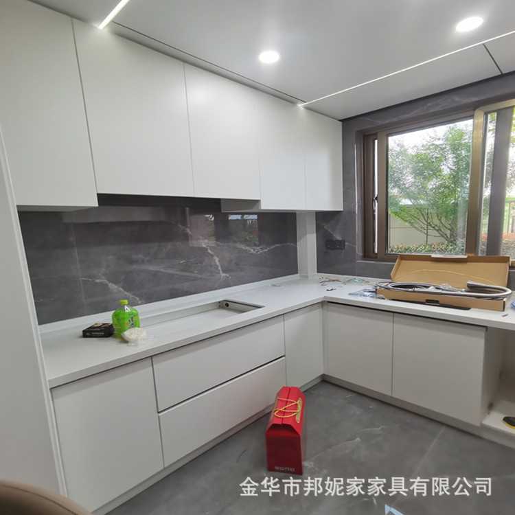 义乌整体厨柜定制现代简约实木烤漆橱柜门整体衣柜全屋定制出厂价