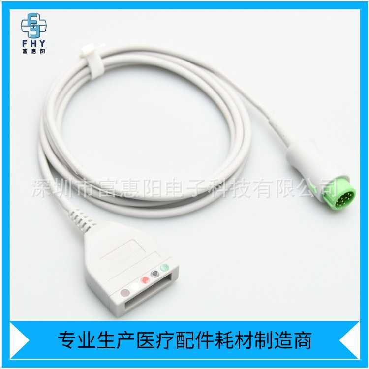 厂家直销T5/D6/IPM8/UMEC8/IMEC10监护仪5导心电导联线分体主电缆