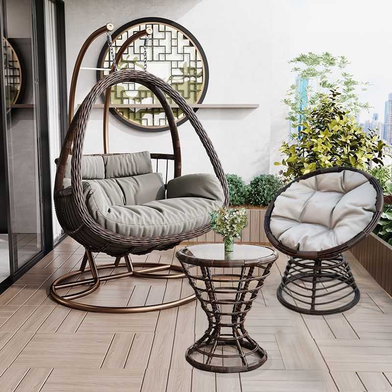吊篮藤椅家用摇篮椅室内阳台吊椅庭院鸟巢吊篮双人秋千懒人吊床
