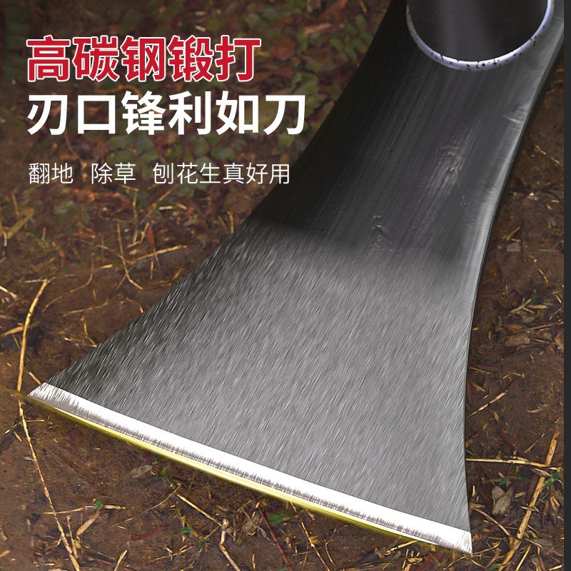 小锄头家用种菜农用锰钢锄草农具老式除草挖地专用工具刨草根神器