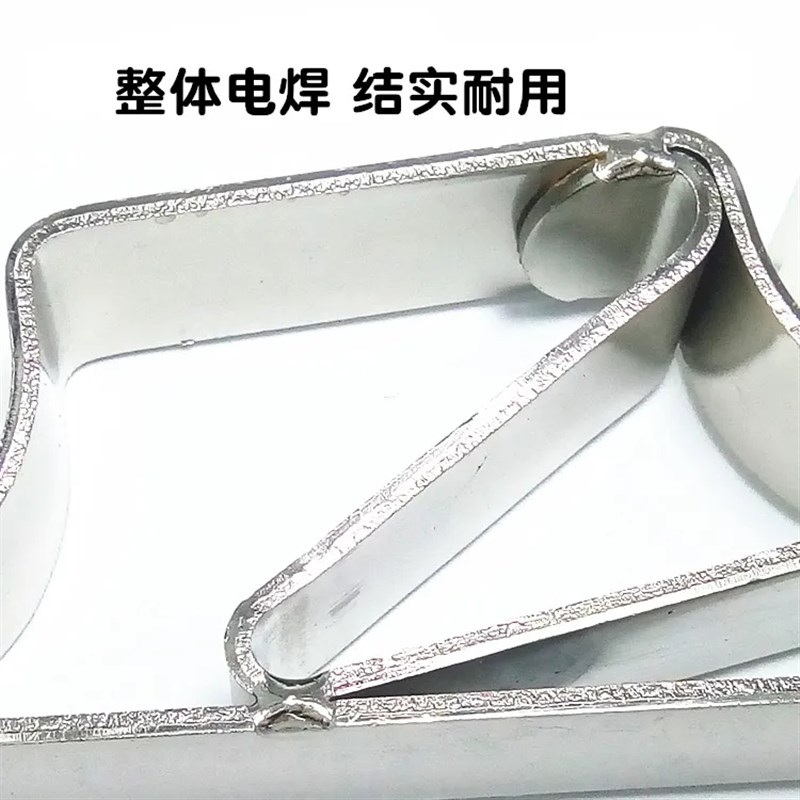 不锈钢色超强承重窗帘杆罗马杆侧装双托架配件杆座管卡子加长加厚