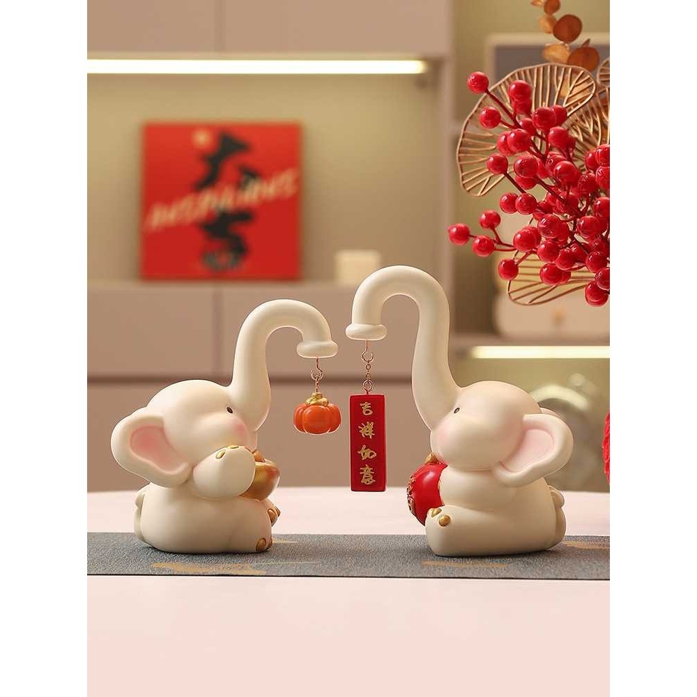 创意喜庆摆件玄关客厅酒柜电视柜轻奢装饰品乔迁新居树脂,畜牧/养殖物资,畜牧/养殖器械,淘宝优惠券,粉丝福利购,淘宝优惠卷