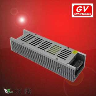 长条超薄小体积24v6.3a150w开关电源柜台LED灯带广告灯箱监控电源